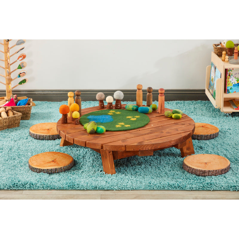 Tuff Spot Tray Wooden Table Stand - Low (23cm), Learning SPACE