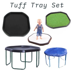 Tuff Tray Set - Includes Tray + 4 Accessories-Classroom Furniture,Classroom Resources,Cosy Direct,Messy Play,Sand & Water Trays,Trays,Tuff Tray,Water & Sand Toys-Learning SPACE