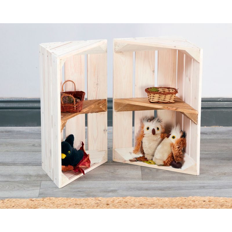 Two Toned Corner Crates 2Pk, Learning SPACE