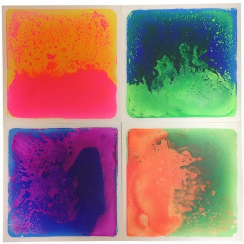 UV Sensory Liquid Floor Tiles (40x40cm) - Set of 4-AllSensory,Calming & Anxiety,Chill Out Area,Helps With,Lumina,Playlearn,Sensory Floor Tiles,Sensory Flooring,Sensory Processing Disorder,Sensory Seeking,Stock,UV Reactive,Visual Sensory Toys-Learning SPACE