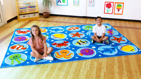 Under the Sea™ Rectangular Placement 3x2 Carpet, Learning SPACE