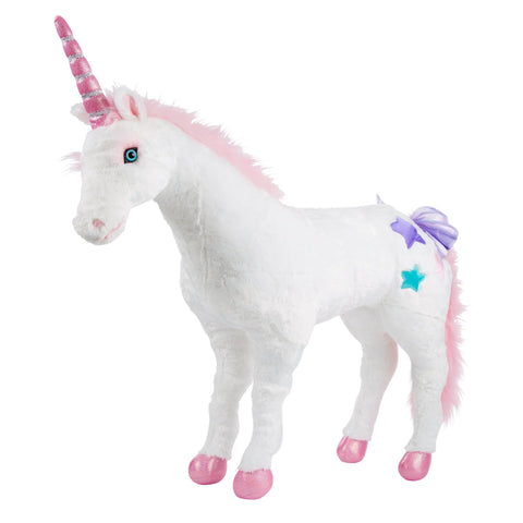 Unicorn Lifelike Plush Stuffed Animal-Calming & Anxiety,Calming and Relaxation,Christmas,Christmas 2024,Comfort Toys,Dinosaurs. Castles & Pirates,Games & Toys,Plush-Learning SPACE