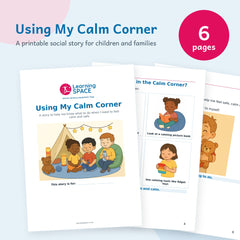 Using My Calm Corner Safe Space (Editable & Printable Word Template), Learning SPACE