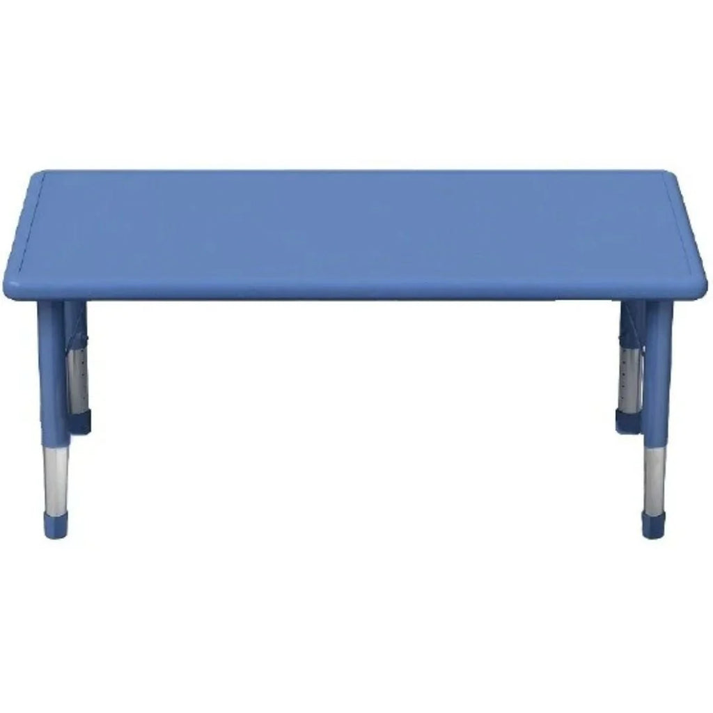 Valencia Adjustable Rectangle Table Blue 40cm-60cm-Classroom Table,Height Adjustable,Metal,Rectangular,Table,Tables,Valencia-Learning SPACE