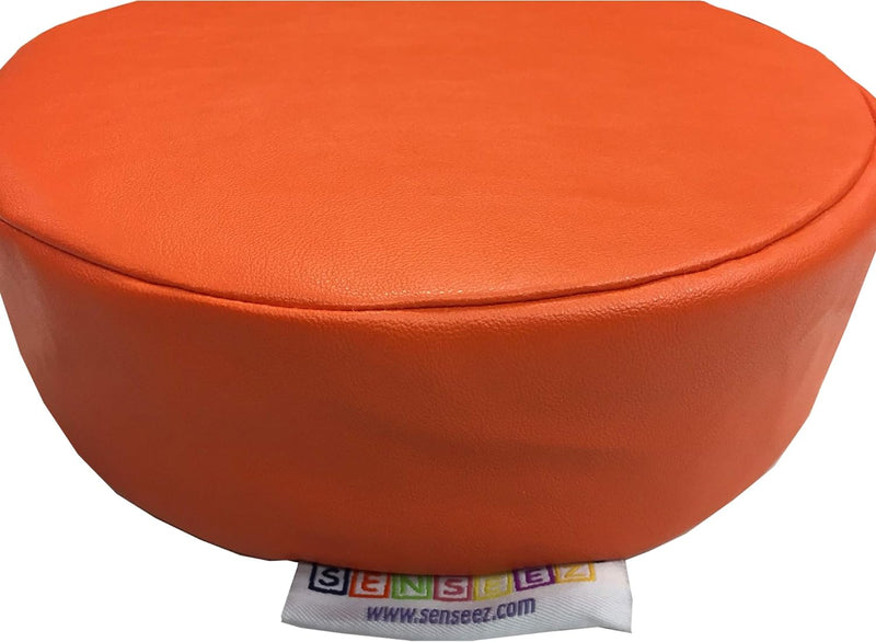 Vibrating Orange Circle Pillow Cushion, Learning SPACE