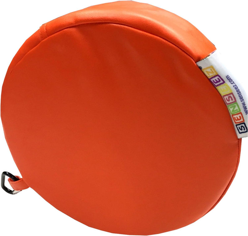 Vibrating Orange Circle Pillow Cushion, Learning SPACE