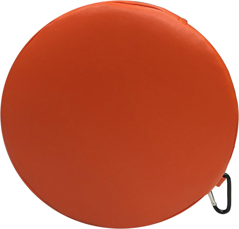 Vibrating Orange Circle Pillow Cushion, Learning SPACE
