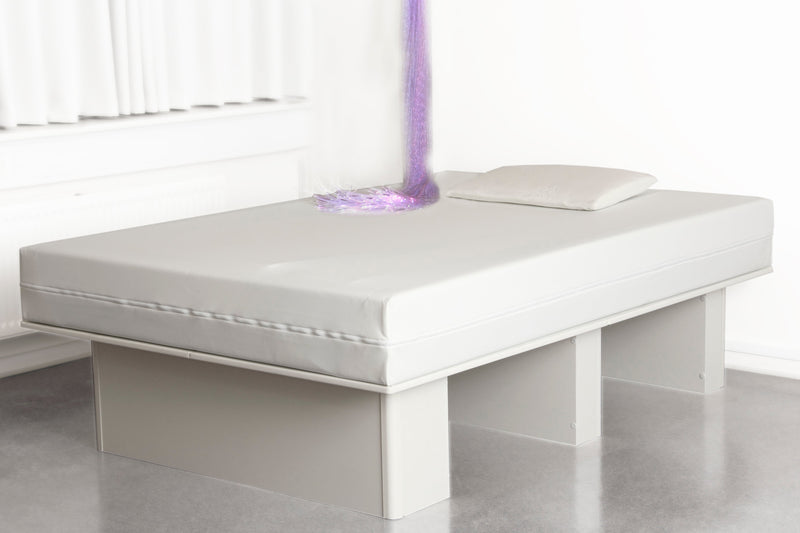 VibroAcoustic & Massage Waterbed, Hoist Accessible White F1 - Very Soft / High Motion Learning SPACE