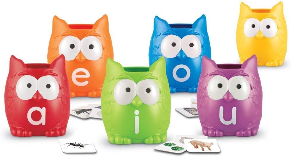 Vowel Owls™ Sorting Set, Learning SPACE