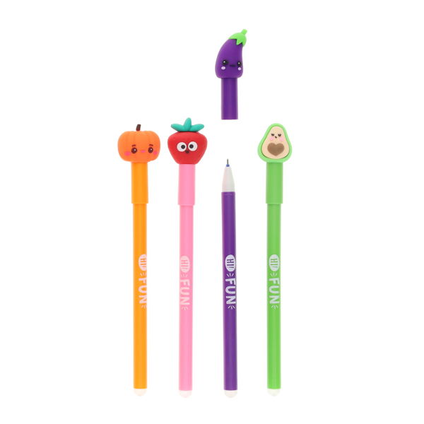 Fruity Critter 4 Pack Erasable Pens