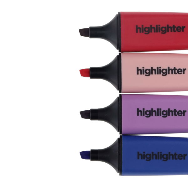 Proscribe Pack of 4 Highlighter Pens