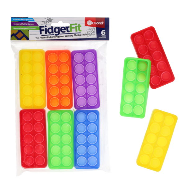 Ten Frame Fidget Bubble Poppers Pack of 6