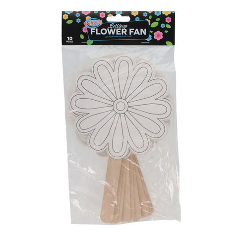 Make Your own Lollipop Flower Fan. Pack of 10