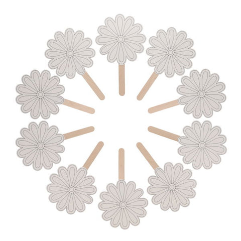 Make Your own Lollipop Flower Fan. Pack of 10