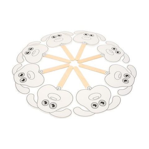 Make Your own Lollipop Dog Fan Pack of 10