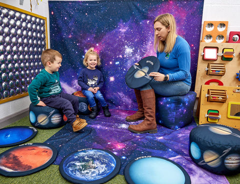 Wall Hanging Galaxy Backdrop, Learning SPACE