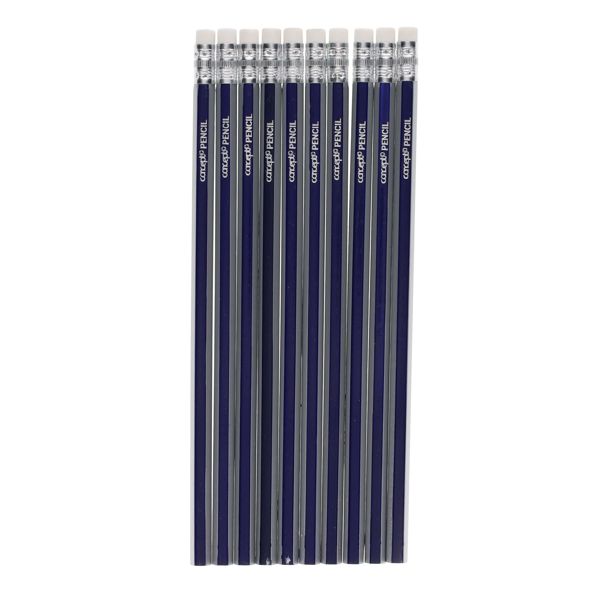 Proscribe HB Pencil Set – 200 Rubber-Tipped Pencils (20 Wallets of 10), Learning SPACE