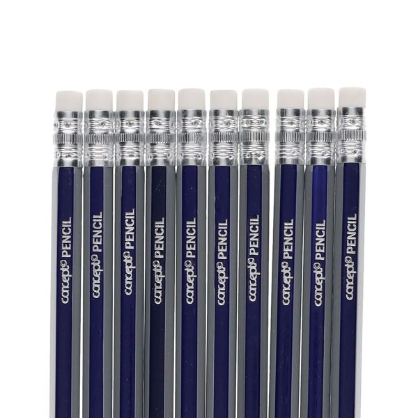 Proscribe HB Pencil Set – 200 Rubber-Tipped Pencils (20 Wallets of 10), Learning SPACE