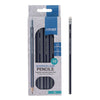 Wallet of 10 HB Rubber Tipped Pencils by Proscribe, Learning SPACE