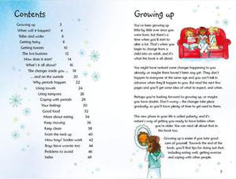 Whats happening to me? (girl) book - A book about puberty-Parenting & Family-Calmer Classrooms,Helps With,Life Skills,Puberty,Specialised Books,Stock,Teenage Help Books,Usborne Books-Learning SPACE