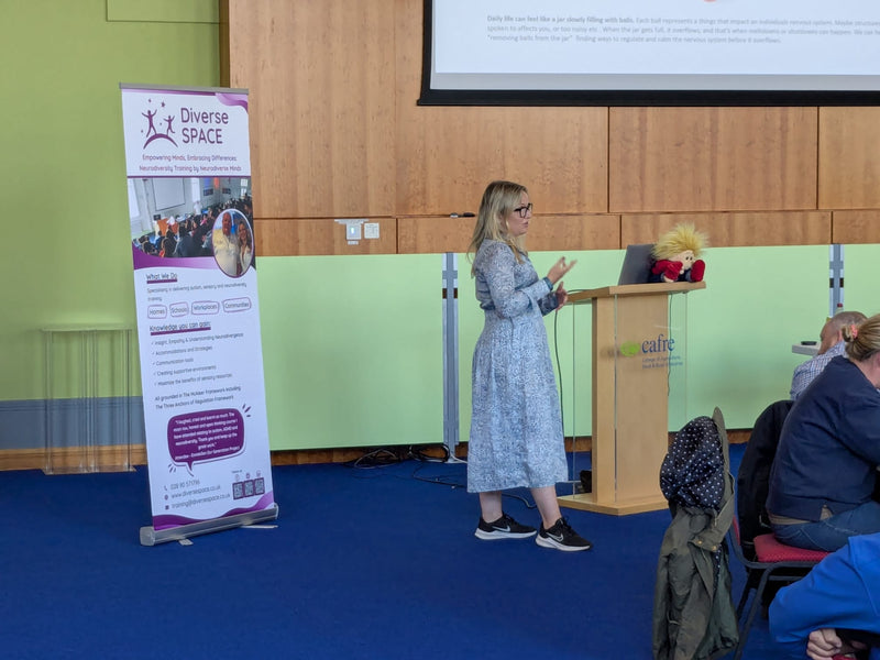 Lorraine McAleer presenting at a training event