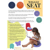 Wiggle Antimicrobial Seat Sensory Cushion, Learning SPACE