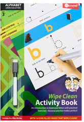 Wipe Clean Activity Book - Alphabet Lower Case Letters-Dyslexia,Early Years Books & Posters,Eco Friendly,Learn Alphabet & Phonics,Learning Difficulties,Ormond,Primary Literacy,Primary Travel Games & Toys,Stock-Learning SPACE