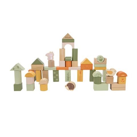 Wooden Blocks Forest Friends Building Set (50 Pieces), Learning SPACE