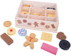 Wooden Box Of Biscuits for Tea Parties - Play Food-Bigjigs Toys,Gifts For 2-3 Years Old,Imaginative Play,Kitchens & Shops & School,Play Food,SCOTEXCEL,Speaking & Listening,Stock,Wooden Toys-Learning SPACE