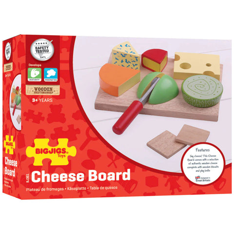 Wooden Cheese Board Set - Play Food-Baby Wooden Toys,Bigjigs Toys,Christmas,Imaginative Play,Kitchens & Shops & School,Play Food,Play Kitchen Accessories,Pretend play,Role Play,SCOTEXCEL,Speaking & Listening,Wooden Toys-Learning SPACE