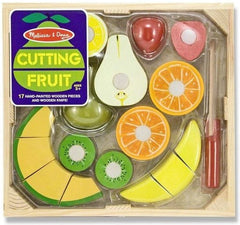 Wooden Cutting Fruit - Play Food-Baby Wooden Toys,Fractions Decimals & Percentages,Imaginative Play,Kitchens & Shops & School,Maths,Maths Toys,Play Food,Pretend play,Primary Maths,Stock-Learning SPACE