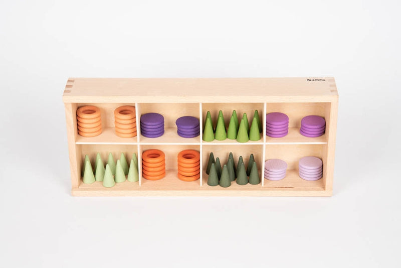 Wooden Discovery Boxes Montessori Sorting & Sensory Play Pk3, Learning SPACE