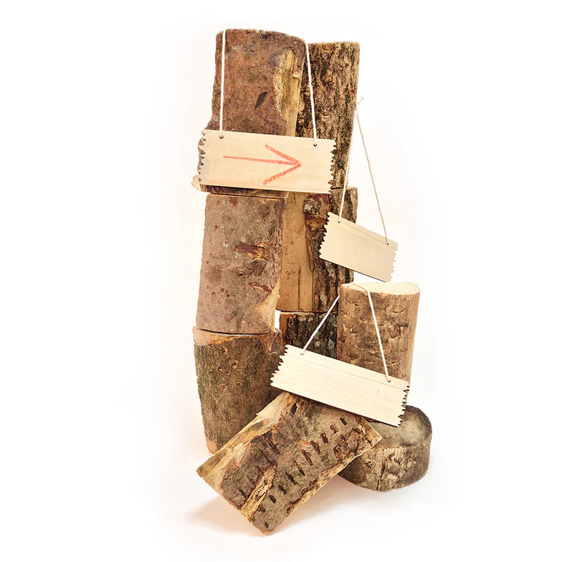Wooden Hanging Plaques Pack of 3, Learning SPACE