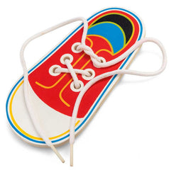 Wooden Lacing Shoe-Fine Motor Skills,Gifts For 3-5 Years Old,Lacing,Life Skills-Learning SPACE