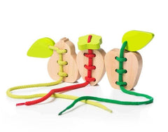 Wooden Lacing Toy - Fruits, Learning SPACE
