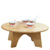 Wooden Low Round Table, Learning SPACE