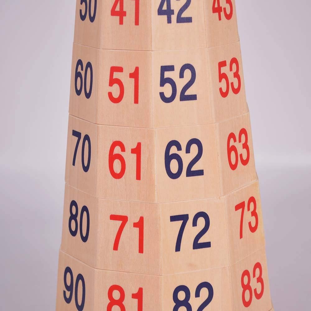 Number Graph Tower Wooden Number Stack Tower – Tactile Fun with Counting & Maths