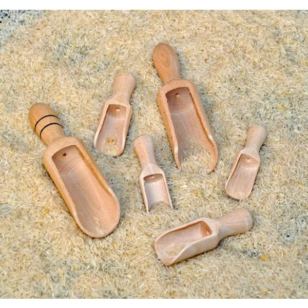 Wooden Scoops (6 Pack), Pool, Water & Sand Toys Learning SPACE