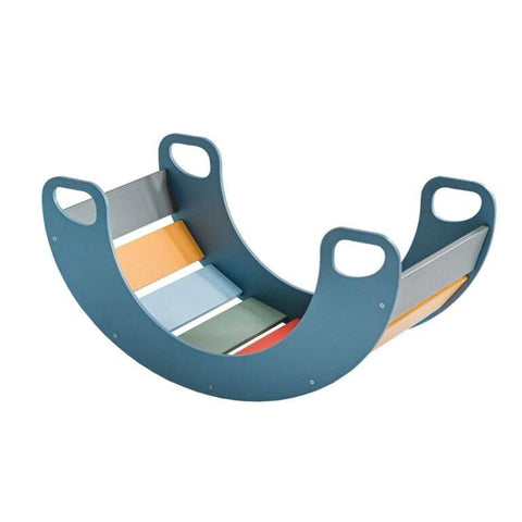 Wooden Slat Rocker Board-Additional Need,AllSensory,Balancing Equipment,Best Seller,Bounce & Spin,Calming & Anxiety,Early Years Sensory Play,Gross Motor and Balance Skills,Helps With,Matrix Group,Movement Breaks,Proprioceptive,Rocking,Sensory Processing Disorder,Sensory Seeking,Vestibular-Multicoloured-01.006.12.005-Learning SPACE