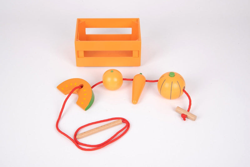 Wooden Sorting Fruit & Vegetable Crates - Play Food, Learning SPACE