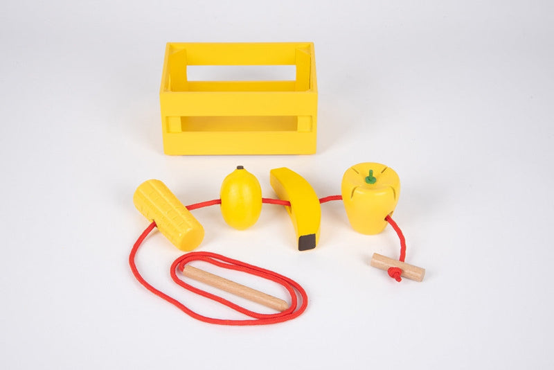 Wooden Sorting Fruit & Vegetable Crates - Play Food, Learning SPACE