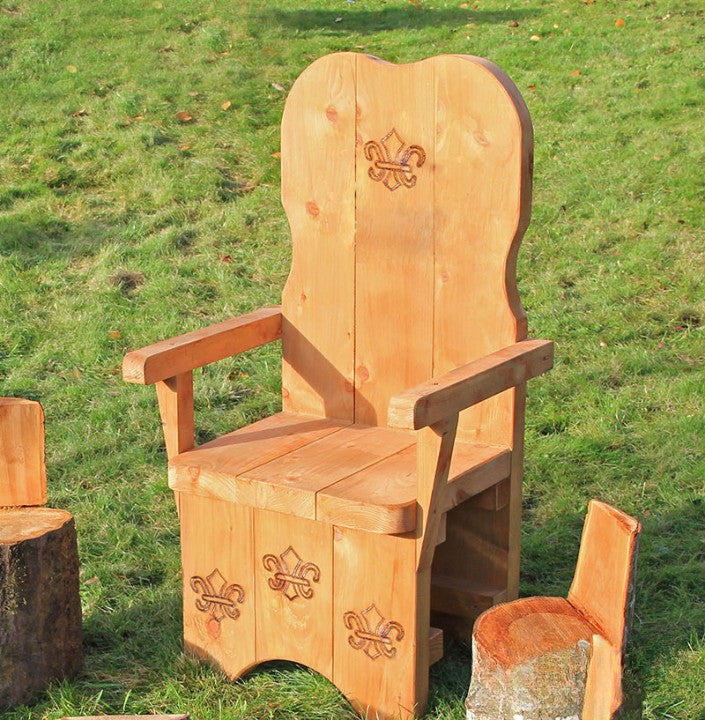 Wooden Throne - Story Telling Chair, Learning SPACE