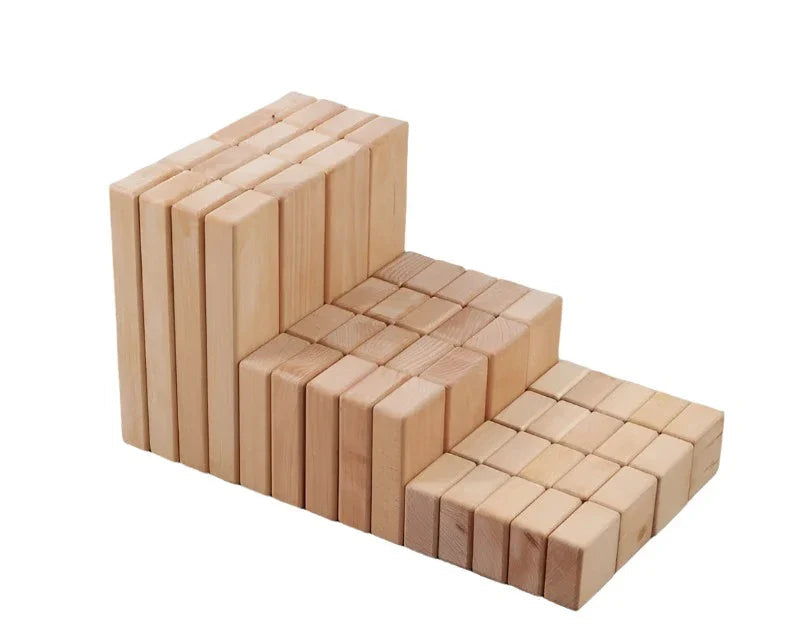 Wooden Unit Blocks Set (56 Pieces), Learning SPACE
