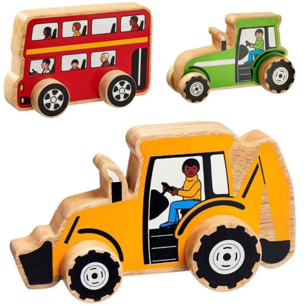 Wooden Vehicles (3Pk), Learning SPACE