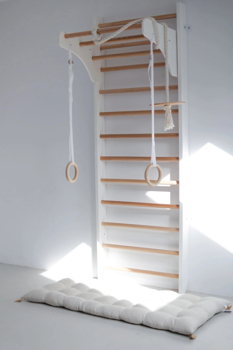 Wooden Wall Bars with Accessories - Gross Motor Aid, Learning SPACE
