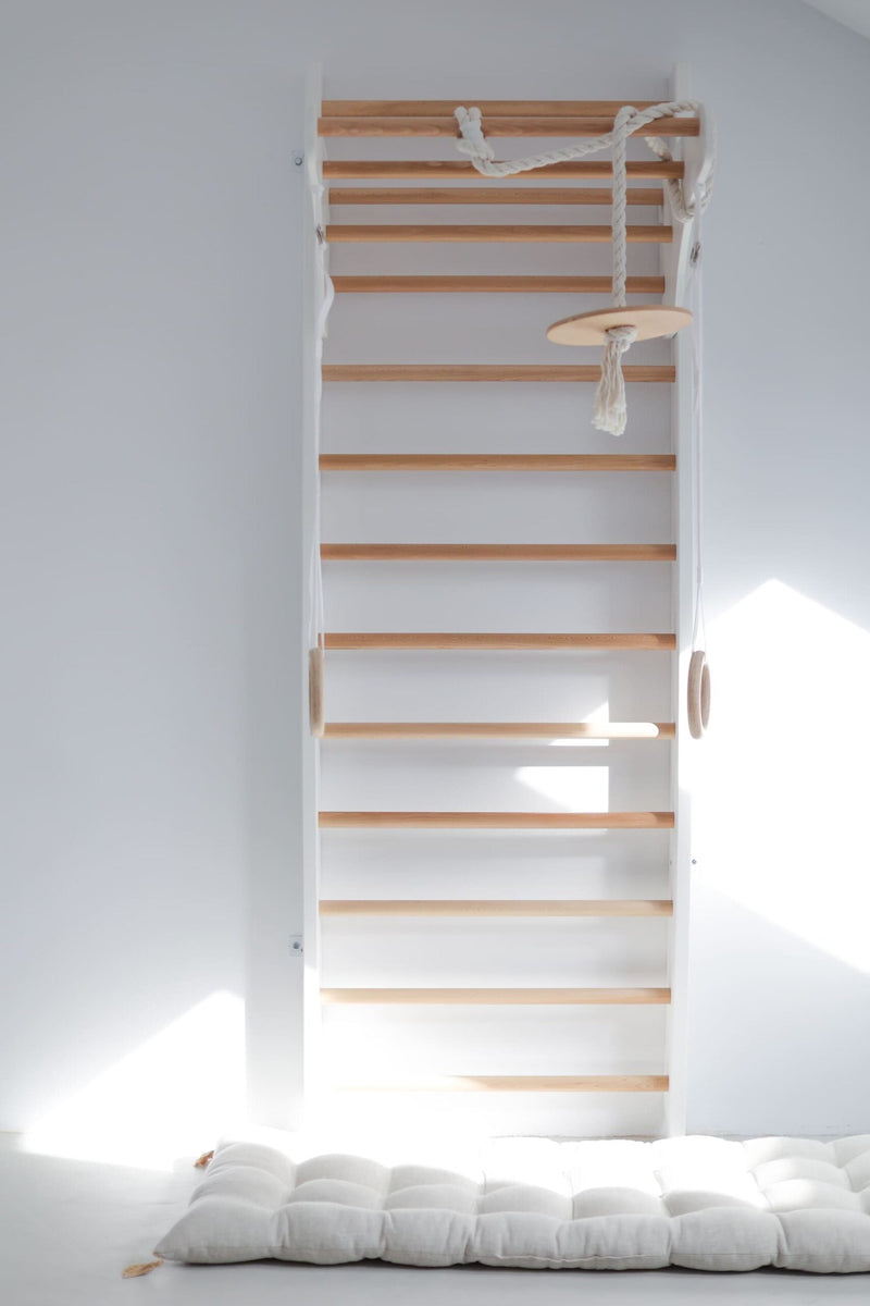 Wooden Wall Bars with Accessories - Gross Motor Aid, Learning SPACE