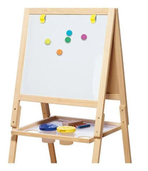 Wooden easel with a blackboard and whiteboard, Learning SPACE