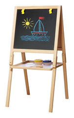 Wooden easel with a blackboard and whiteboard, Learning SPACE