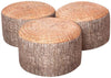 Woodland Tree Stump Stool Bean Bag Set (3 Pack)-Bean Bags,Bean Bags & Cushions,Dropship,Eden Learning Spaces,Forest School & Outdoor Garden Equipment,Nature Learning Environment,Nature Sensory Room,Nurture Room,Sensory Garden,Stock,Wellbeing Furniture-Learning SPACE