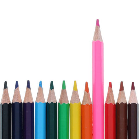 World of Colour Pkt.12 Full Size Colouring Pencils-Art Materials,Arts & Crafts,Drawing & Easels,Early Arts & Crafts,Primary Arts & Crafts,Stationery-Learning SPACE